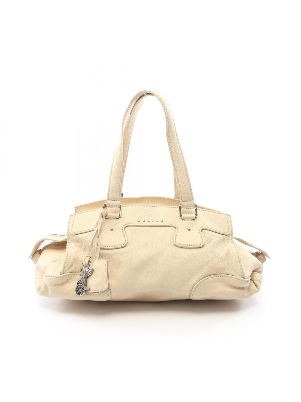 Celine Logo Shoulder Handbag Leather #280311C35B - Picture 1 of 9